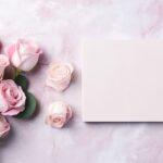 Einladungskarte mit Rosen