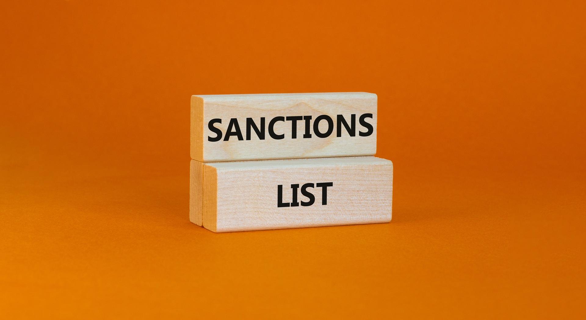 Hinweis auf Sanktionsprüfung im Unternehmen | Finanz Sanktionsliste

